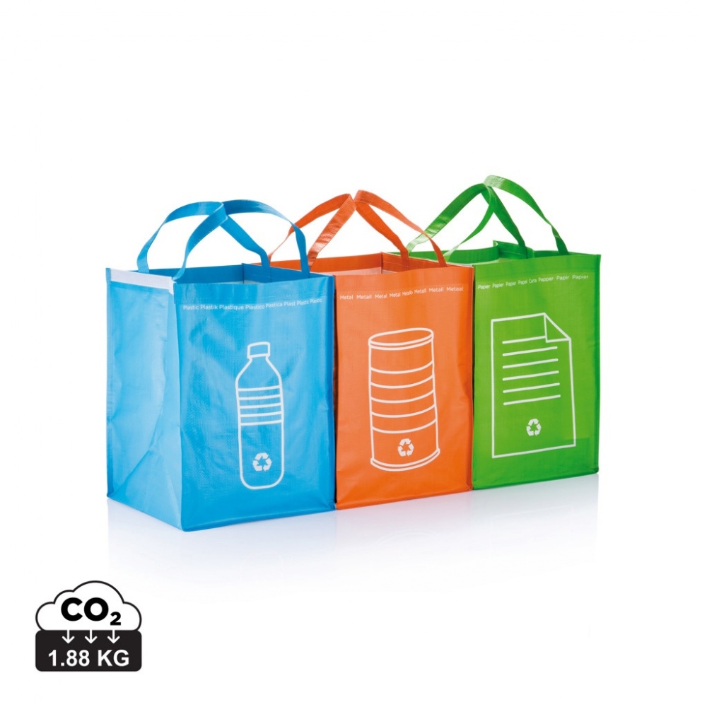 Logotrade promotional item picture of: 3pcs recycle waste bags